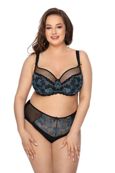 Biustonosz Soft Model Angel M-3329/2 Black/Blue - Mat Biustonosz Soft Model Angel M-3329/2 Black/Blue - Mat