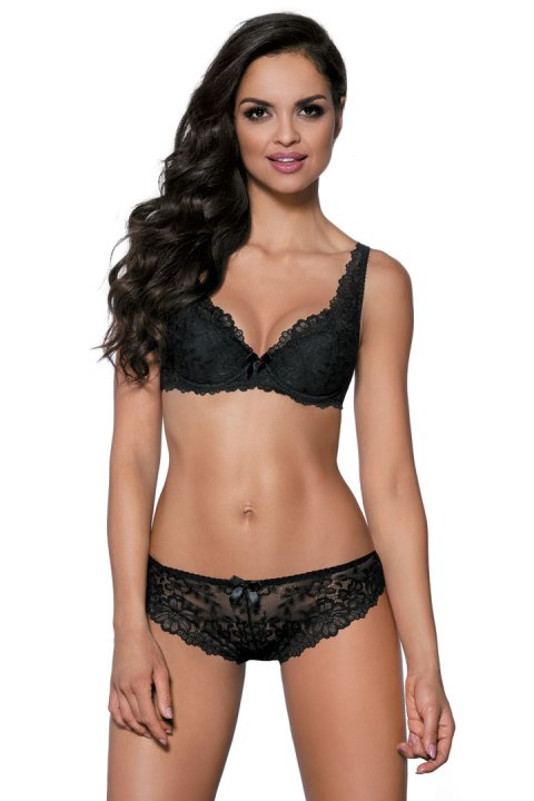Szorty Model 053/54/2 Carmela Black - Mat Szorty Model 053/54/2 Carmela Black - Mat