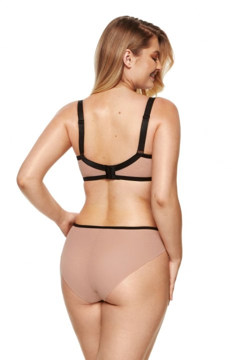 Biustonosz Soft Model Rumi B2-V2 Beige/Black - Gorteks Biustonosz Soft Model Rumi B2-V2 Beige/Black - Gorteks