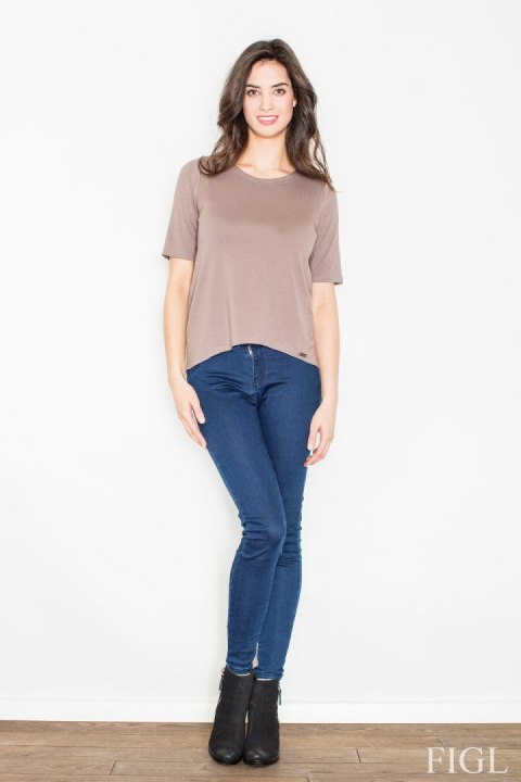 Bluzka M436 Beige - Figl Bluzka M436 Beige - Figl