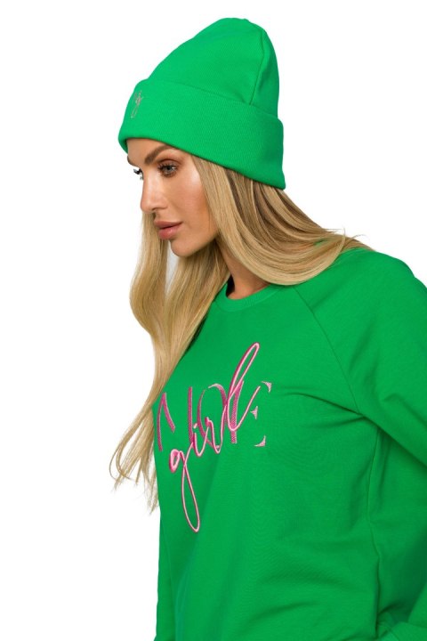 Czapka Damska Model MOE709 Green - Moe Czapka Damska Model MOE709 Green - Moe
