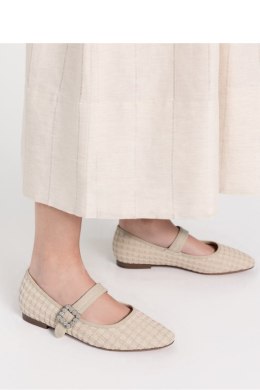 Damskie Baleriny ELIORA ? BEIGE - Inello