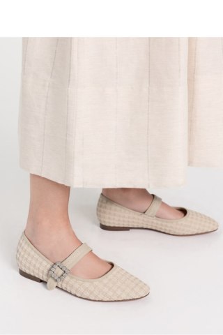 Damskie Baleriny ELIORA ? BEIGE - Inello