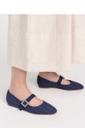 Damskie Baleriny ELIORA ? BLUE - Inello