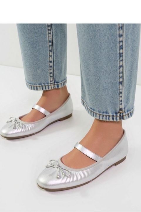 Damskie Baleriny ELVINA ? SILVER - Inello