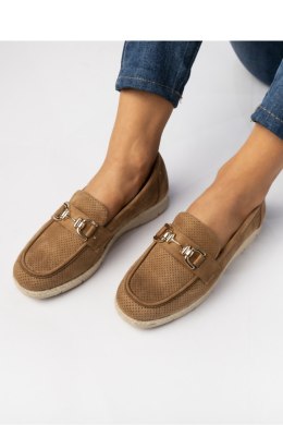 Damskie Mokasyny ? Camel LARISA CAMEL - Inello