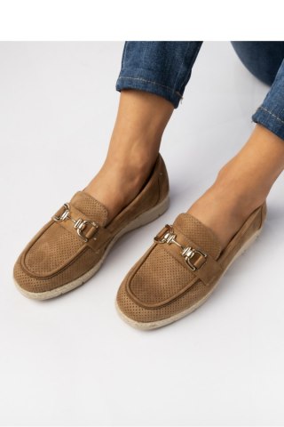 Damskie Mokasyny ? Camel LARISA CAMEL - Inello