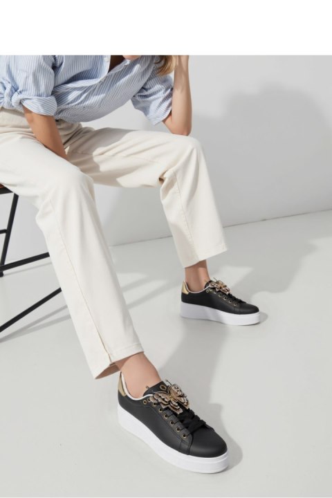 Damskie Sneakersy BUTTERFLY LUX ? Black - Inello Damskie Sneakersy BUTTERFLY LUX ? Black - Inello