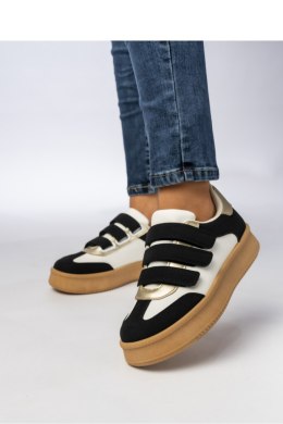 Damskie Sneakersy ? Czarne AURORA BLACK - Inello