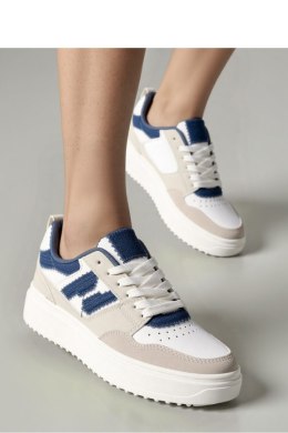 Damskie Sneakersy NORVIN ? White/Blue - Inello
