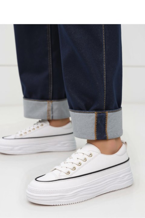 Damskie Sneakersy PLATFORMIA ? White - Inello Damskie Sneakersy PLATFORMIA ? White - Inello