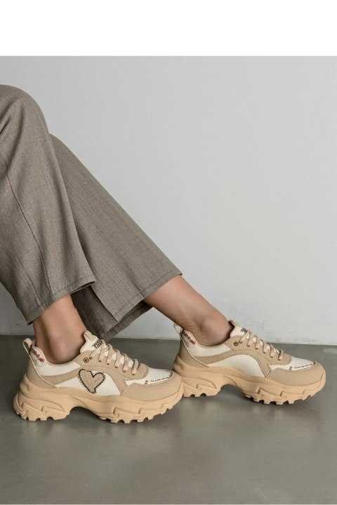 Damskie Sneakersy SOLARA KHAKI - Inello Damskie Sneakersy SOLARA KHAKI - Inello