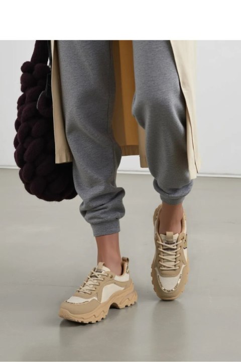 Damskie Sneakersy SOLARA KHAKI - Inello Damskie Sneakersy SOLARA KHAKI - Inello
