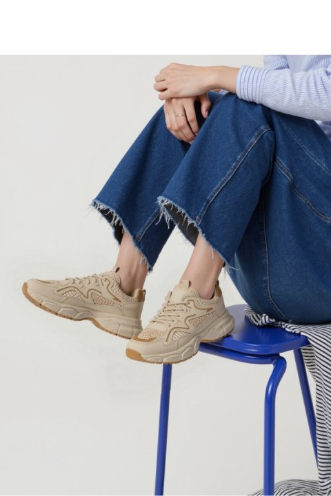 Damskie Sneakersy STELLAR ? Beige - Inello Damskie Sneakersy STELLAR ? Beige - Inello