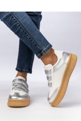 Damskie Sneakersy ? Srebrne AURORA SILVER - Inello