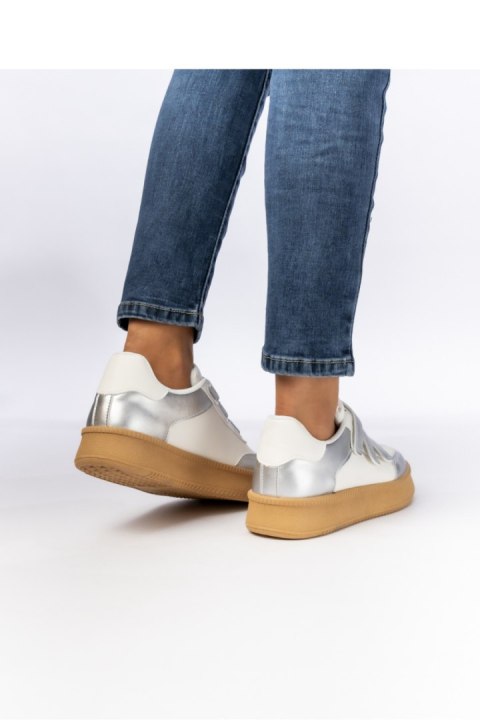 Damskie Sneakersy ? Srebrne AURORA SILVER - Inello Damskie Sneakersy ? Srebrne AURORA SILVER - Inello