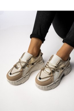 Damskie Sneakersy VEYRA BEIGE - Inello