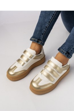 Damskie Sneakersy ? Złote AURORA GOLD - Inello