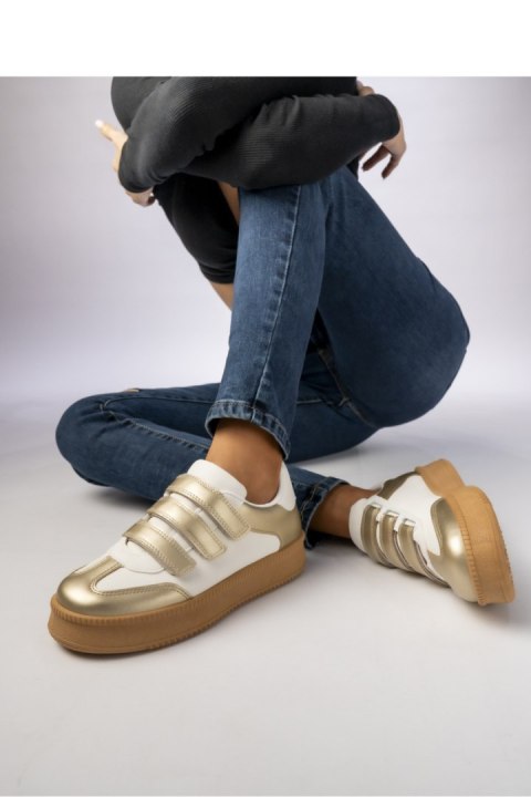 Damskie Sneakersy ? Złote AURORA GOLD - Inello Damskie Sneakersy ? Złote AURORA GOLD - Inello