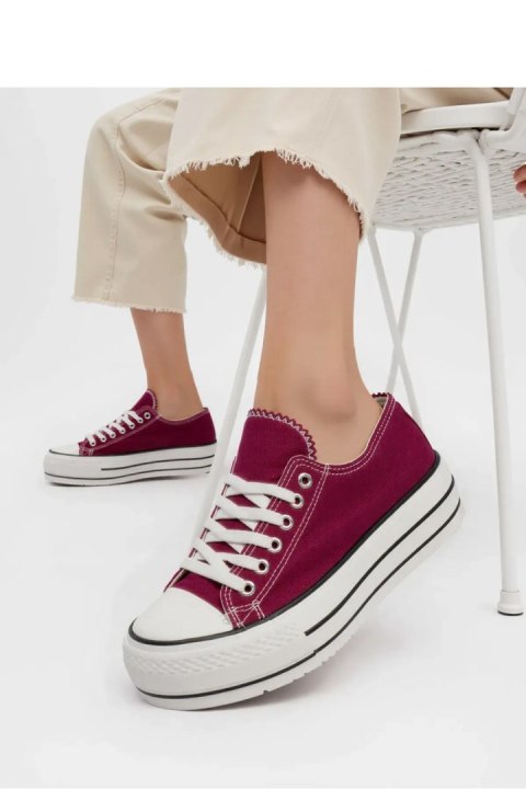Damskie Trampki VELTRO WINE ? Klasyczne Buty na Platformie - Inello Damskie Trampki VELTRO WINE ? Klasyczne Buty na Platformie - Inello