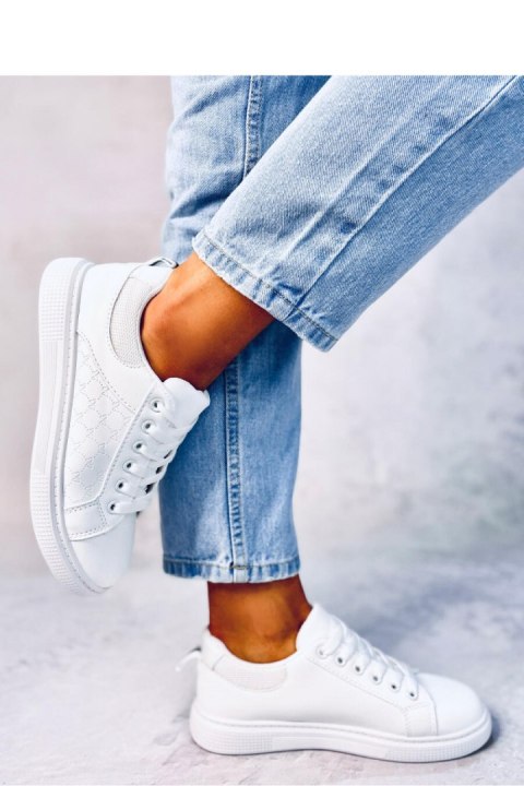 Trampki damskie KEELER WHITE - Inello Trampki damskie KEELER WHITE - Inello