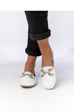 DAMSKIE MOKASYNY ELEA WHITE - Inello