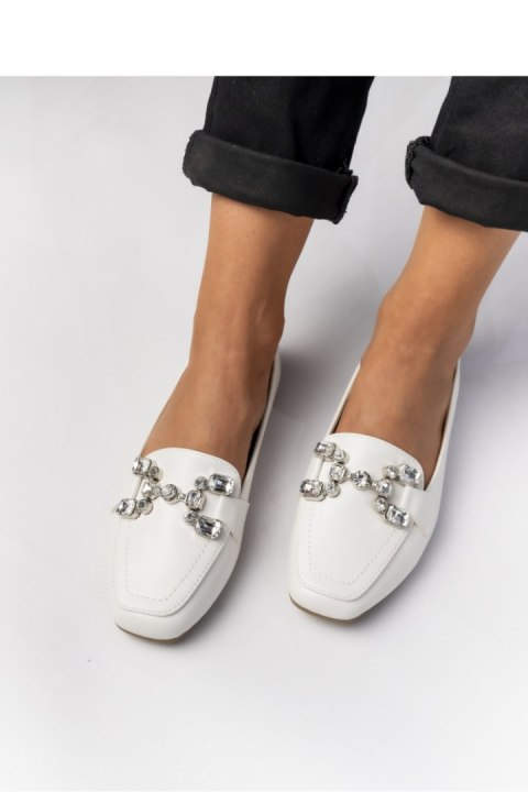 DAMSKIE MOKASYNY ELEA WHITE - Inello DAMSKIE MOKASYNY ELEA WHITE - Inello