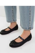 Damskie Baleriny VARENA - Black - Inello