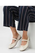 Damskie Baleriny VARENA ? White - Inello