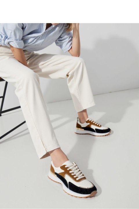 Damskie Sneakersy ARMY WHITE BLACK - Inello Damskie Sneakersy ARMY WHITE BLACK - Inello
