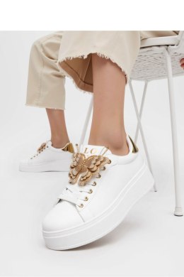 Damskie Sneakersy BUTTERFLY LUX ? Gold - Inello
