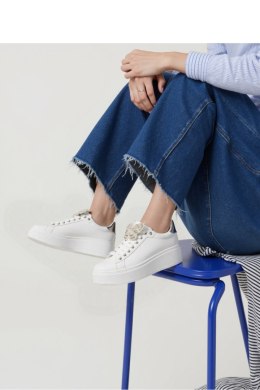 Damskie Sneakersy BUTTERFLY LUX ? Silver - Inello
