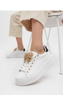 Damskie Sneakersy BUTTERFLY LUX ? White/Black - Inello
