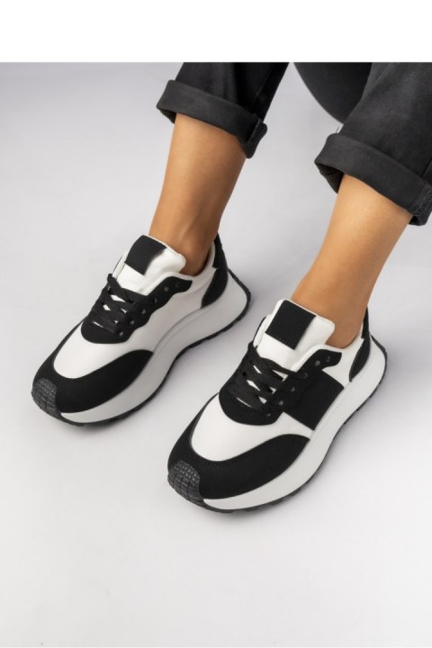 Damskie Sneakersy ? Czarny Biały RAVEN BLACK - Inello Damskie Sneakersy ? Czarny Biały RAVEN BLACK - Inello