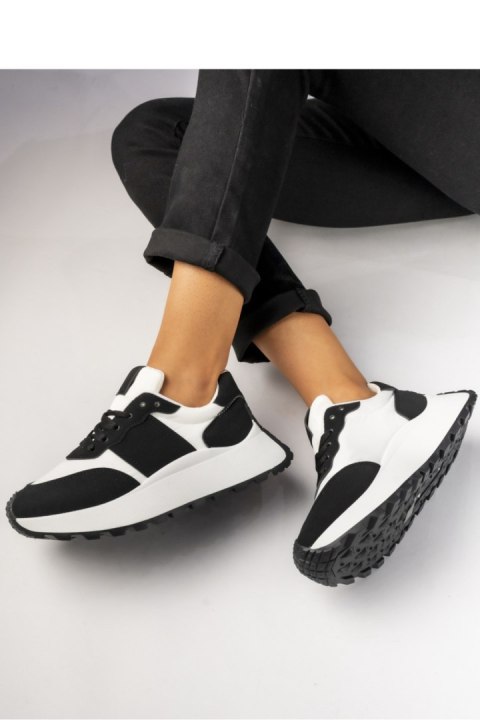 Damskie Sneakersy ? Czarny Biały RAVEN BLACK - Inello Damskie Sneakersy ? Czarny Biały RAVEN BLACK - Inello