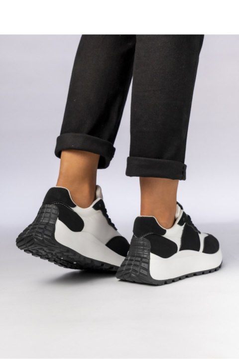Damskie Sneakersy ? Czarny Biały RAVEN BLACK - Inello Damskie Sneakersy ? Czarny Biały RAVEN BLACK - Inello