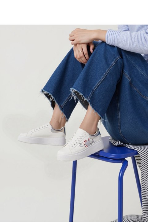 Damskie Sneakersy LUMIX - SILVER - Inello Damskie Sneakersy LUMIX - SILVER - Inello