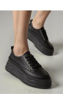Damskie Sneakersy PLATFORMIA ? Black - Inello
