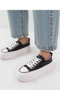 Damskie Sneakersy PLATFORMIA ? Black White - Inello