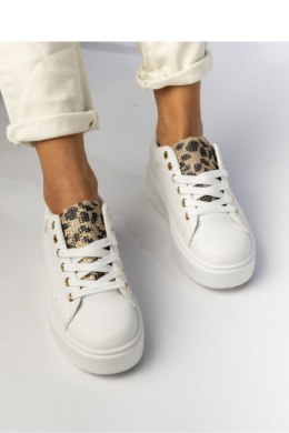 Damskie Sneakersy SAVANNAH WHITE/LEOPARD - Inello