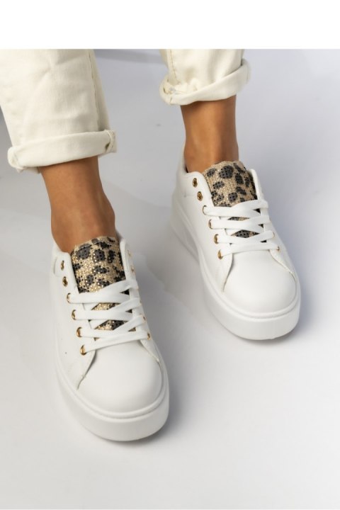Damskie Sneakersy SAVANNAH WHITE/LEOPARD - Inello Damskie Sneakersy SAVANNAH WHITE/LEOPARD - Inello
