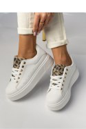 Damskie Sneakersy SAVANNAH WHITE/LEOPARD - Inello