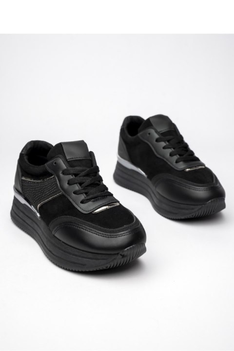 Damskie Sneakersy VELMIA BLACK - Inello Damskie Sneakersy VELMIA BLACK - Inello