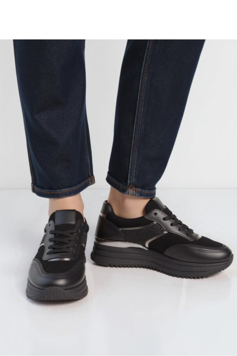 Damskie Sneakersy VELMIA BLACK - Inello Damskie Sneakersy VELMIA BLACK - Inello