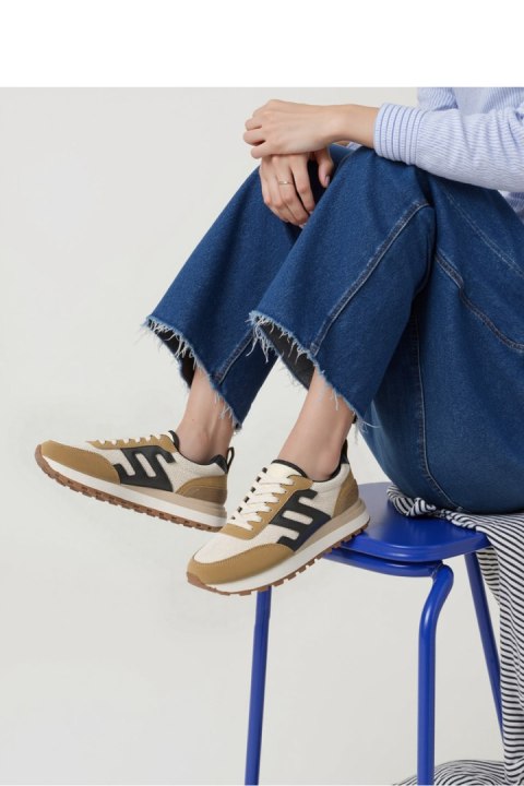 Damskie Sneakersy VENTO ? Black/Camel - Inello Damskie Sneakersy VENTO ? Black/Camel - Inello