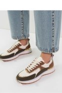 Damskie Sneakersy WHITE ARMY GREEN - Inello