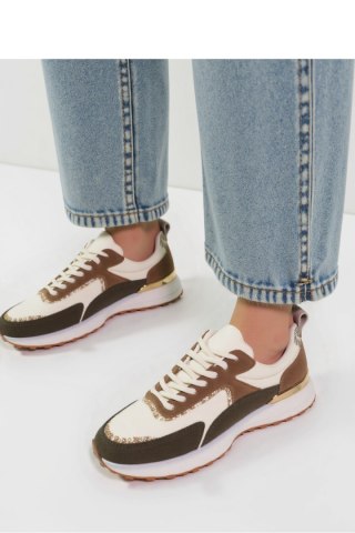 Damskie Sneakersy WHITE ARMY GREEN - Inello