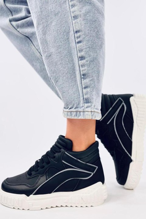 Sneakersy za kostkę GAHINE BLACK - Inello Sneakersy za kostkę GAHINE BLACK - Inello