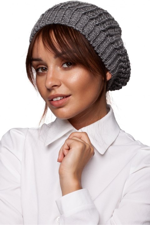 Beret Model BK060 Grafit - BE Knit Beret Model BK060 Grafit - BE Knit