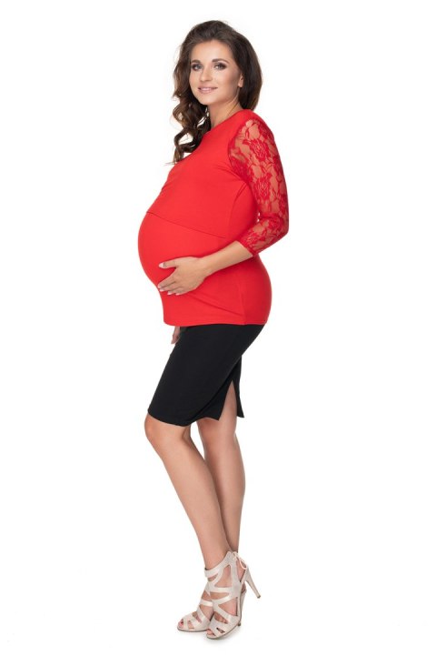 Bluzka Model 0158 Red - PeeKaBoo Bluzka Model 0158 Red - PeeKaBoo